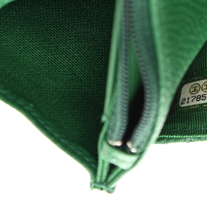 Chanel Caviar Quilted Wallet On Chain WOC Green 8 of 11
