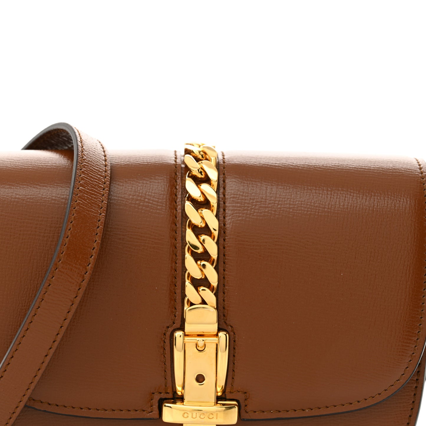 Azalea Calfskin Mini Sylvie 1969 Flap Messenger Bag Cuir