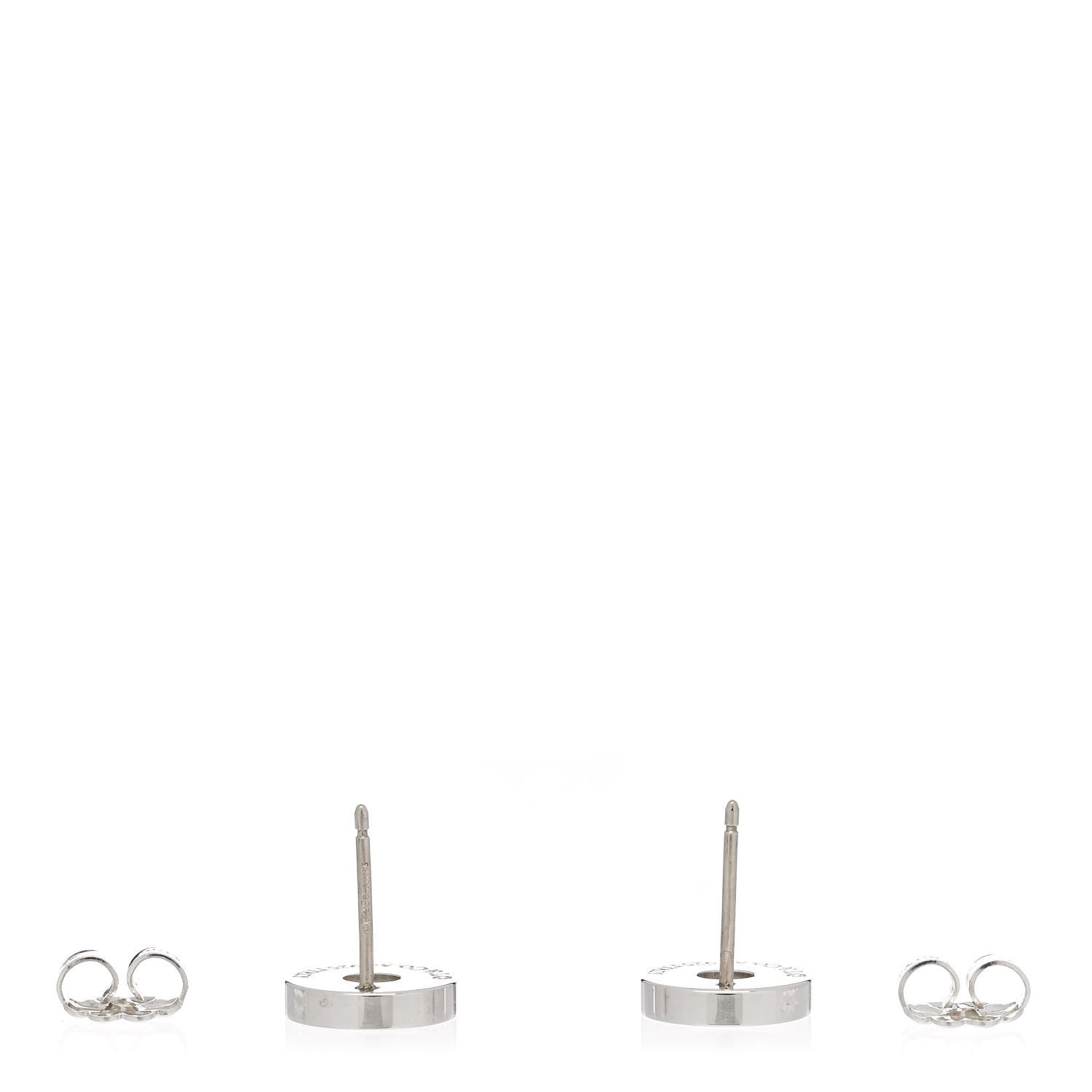 Tiffany Sterling Silver 1837 Circle Earrings 3 of 4