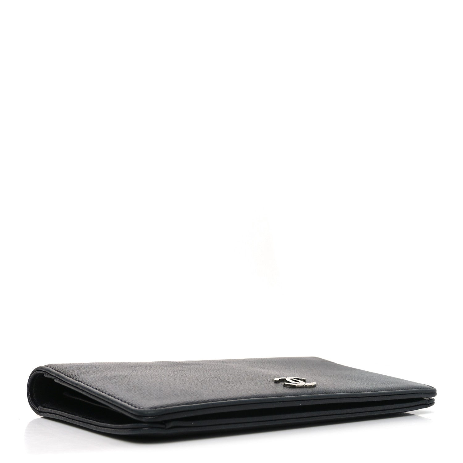 Chanel Caviar Sevruga Yen Wallet Black 4 of 9