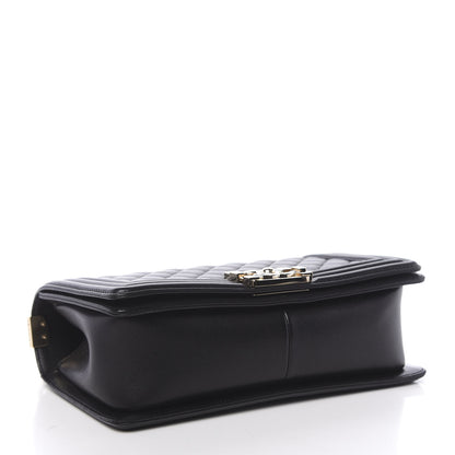 Chanel Lambskin Quilted Medium Boy Flap Black 4 of 12
