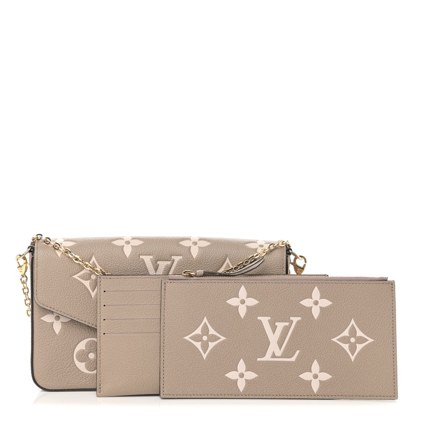 Empreinte Monogram Giant Felicie Pochette Tourterelle Creme
