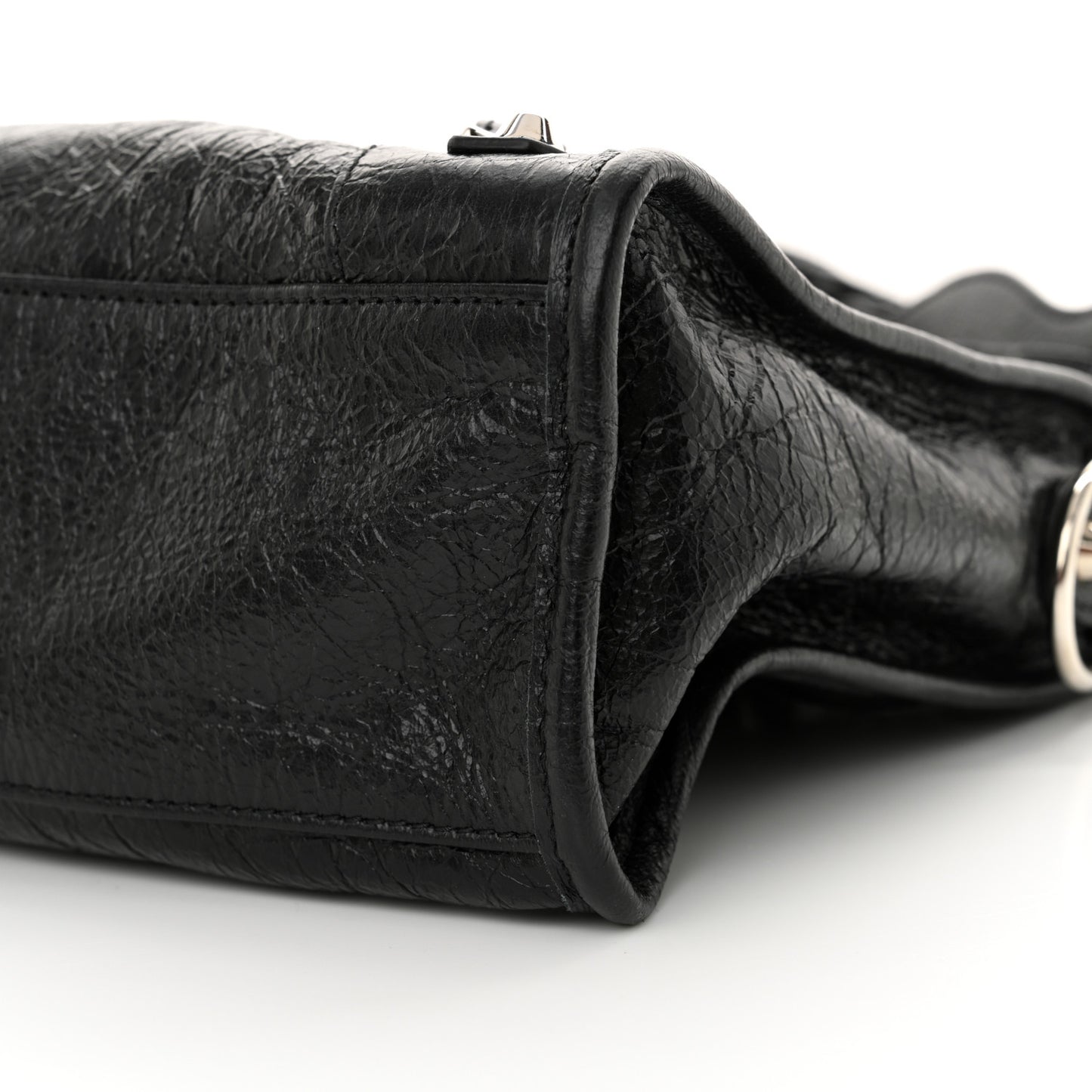 Agneau Classic Silver Hardware S City Black