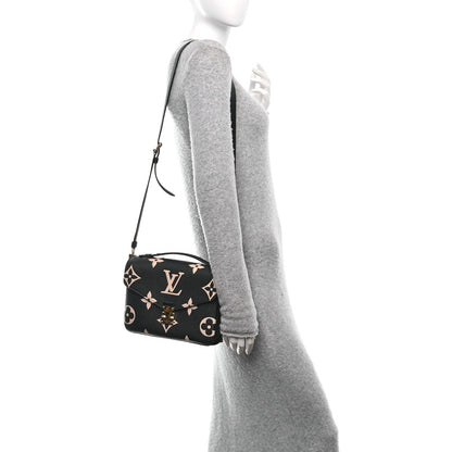 Louis Vuitton Empreinte Monogram Giant Pochette Metis Black Beige 3 of 9