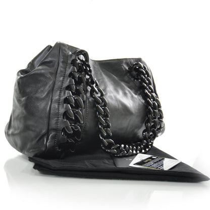 Chanel Leather Modern Chain Tote Black 3 of 9