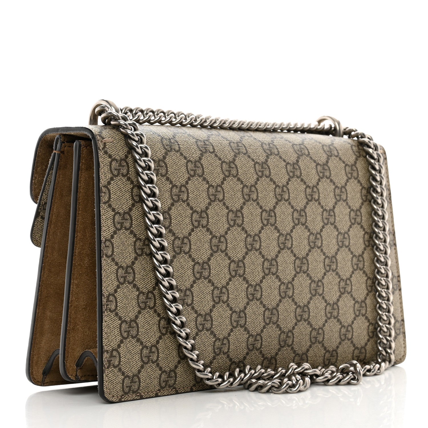 Gucci GG Supreme Monogram Small Dionysus Shoulder Bag Taupe 4 of 13