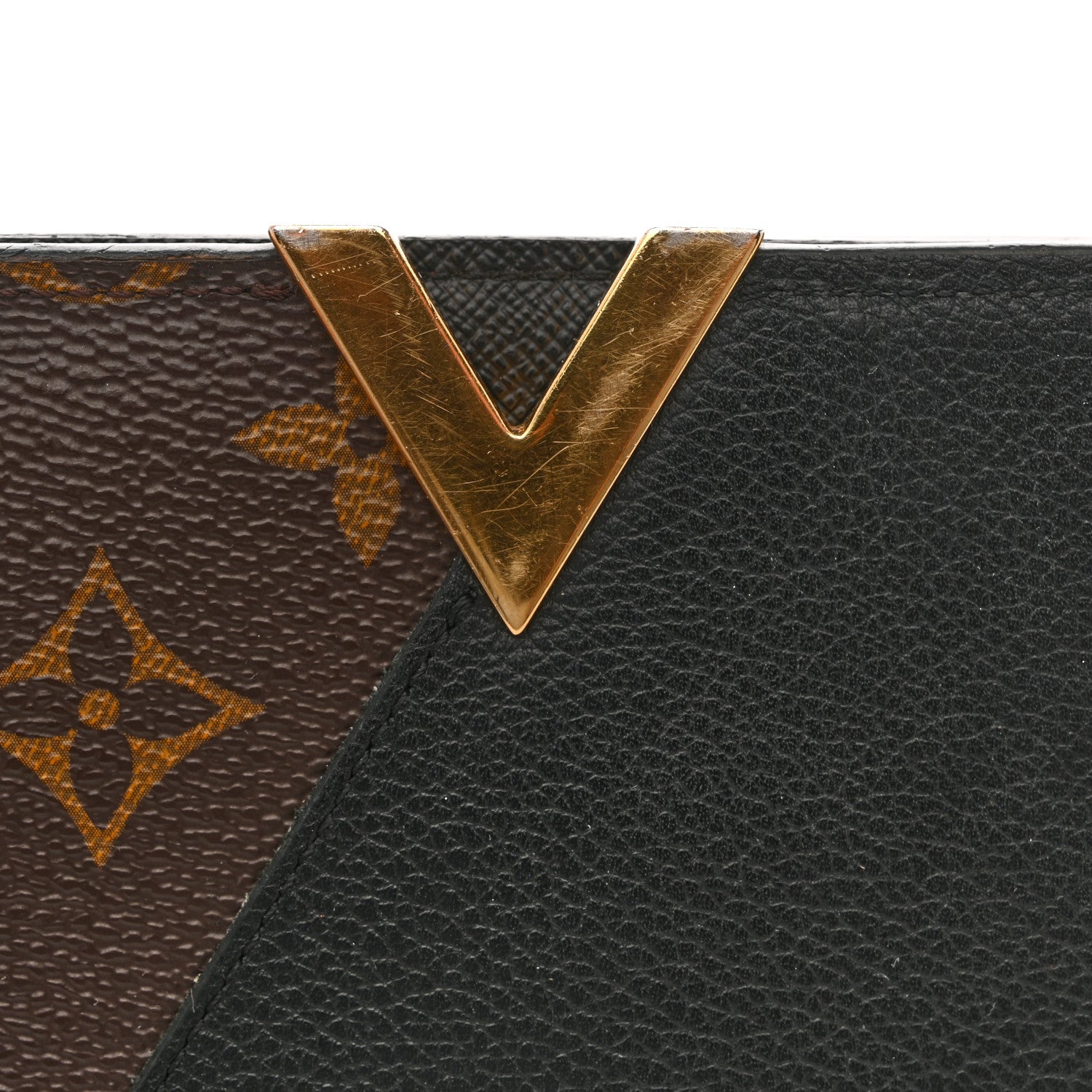 Louis Vuitton Monogram Calfskin Kimono Wallet Black 1862186