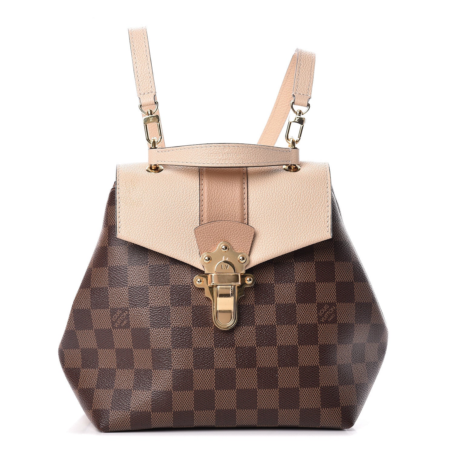 Louis Vuitton Damier Ebene Clapton Backpack Creme 1 of 13