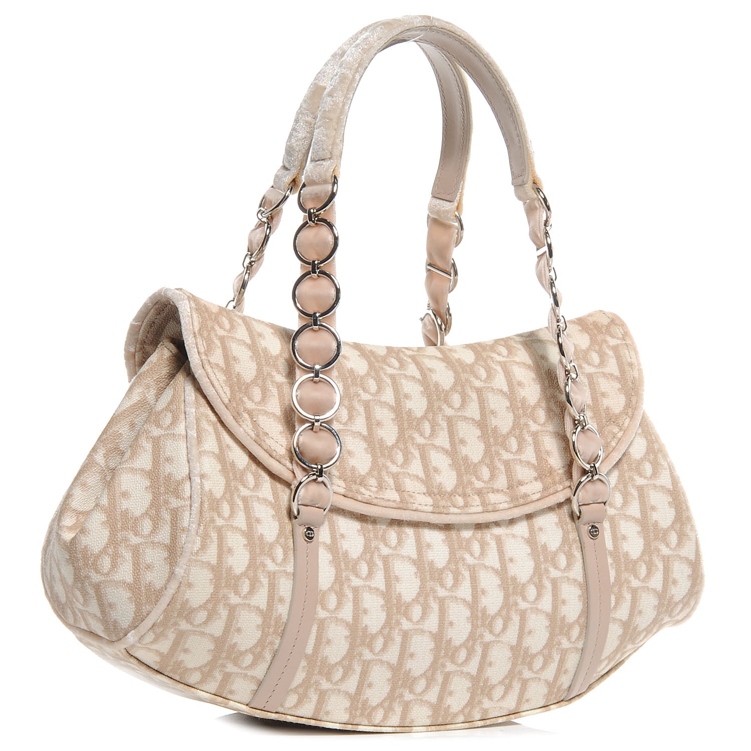 Christian Dior Monogram Romantique Trotter Bag Rose 3 of 7