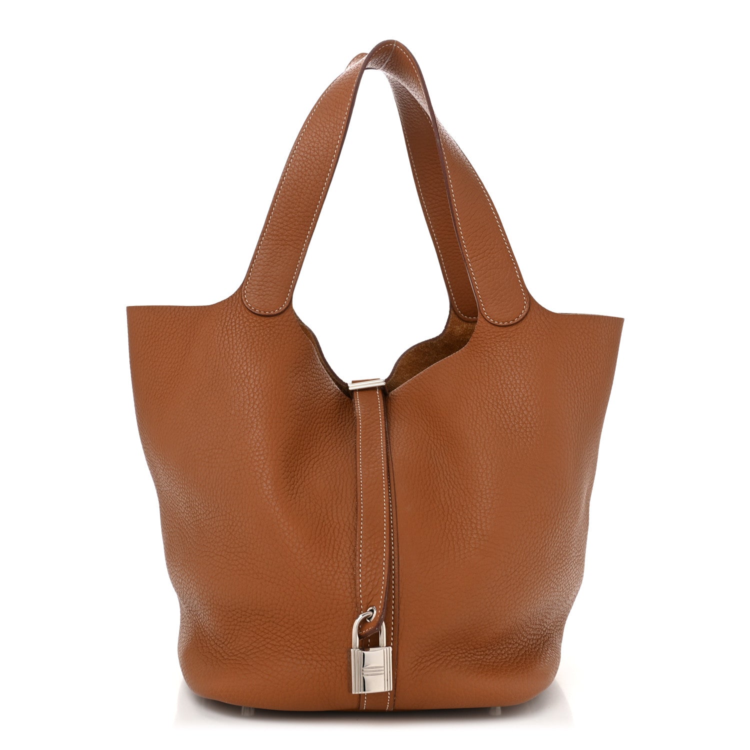 Hermes Taurillon Clemence Picotin Lock 26 GM Gold 1 of 11