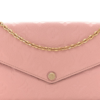 Louis Vuitton Empreinte Pochette Felicie Chain Wallet Rose Poudre 8 of 12