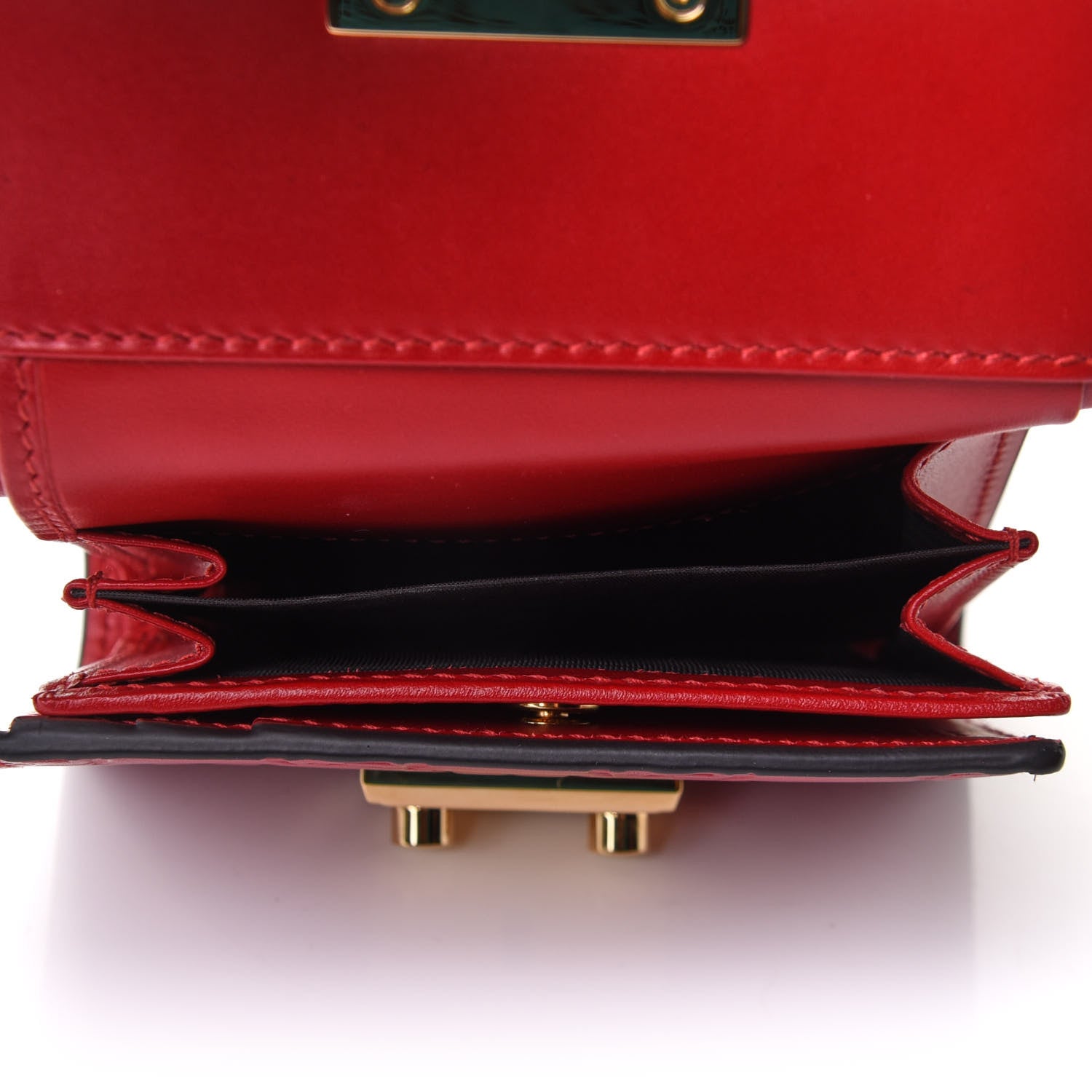 Gucci Guccissima Padlock Wallet Hibiscus Red 6 of 8