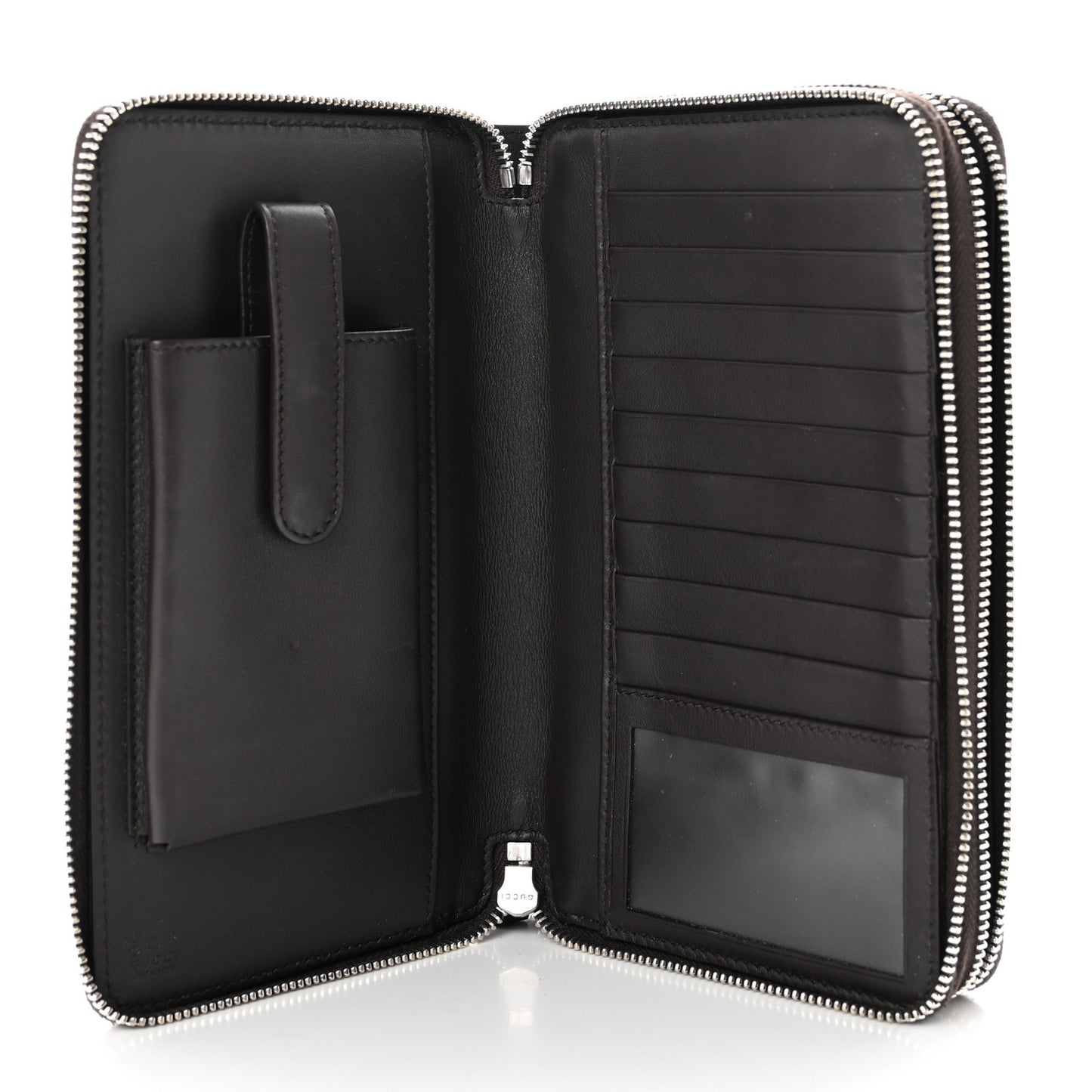 Microguccissima Zip Around Top Handle Travel Wallet Testa di Moro
