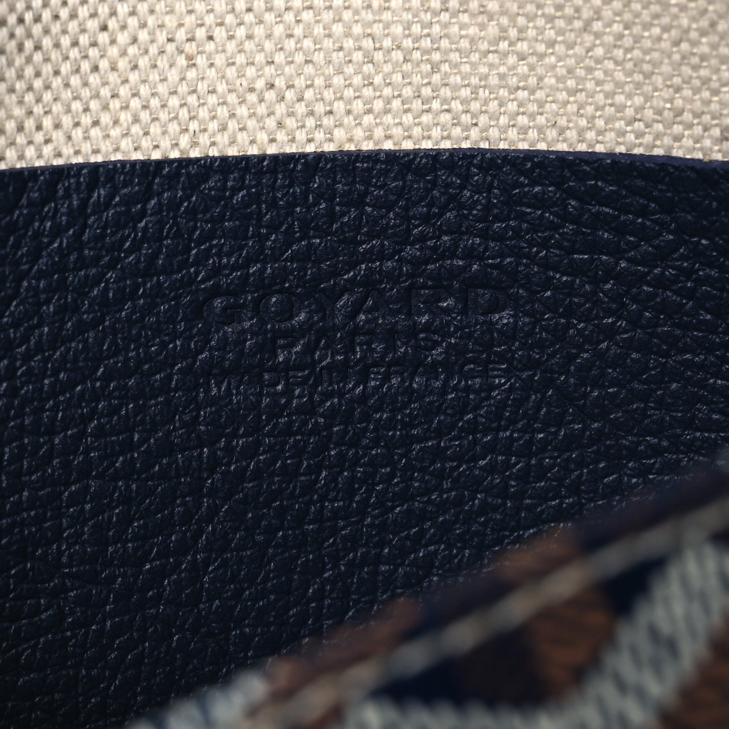 Goyardine Plumet Wallet Clutch Navy