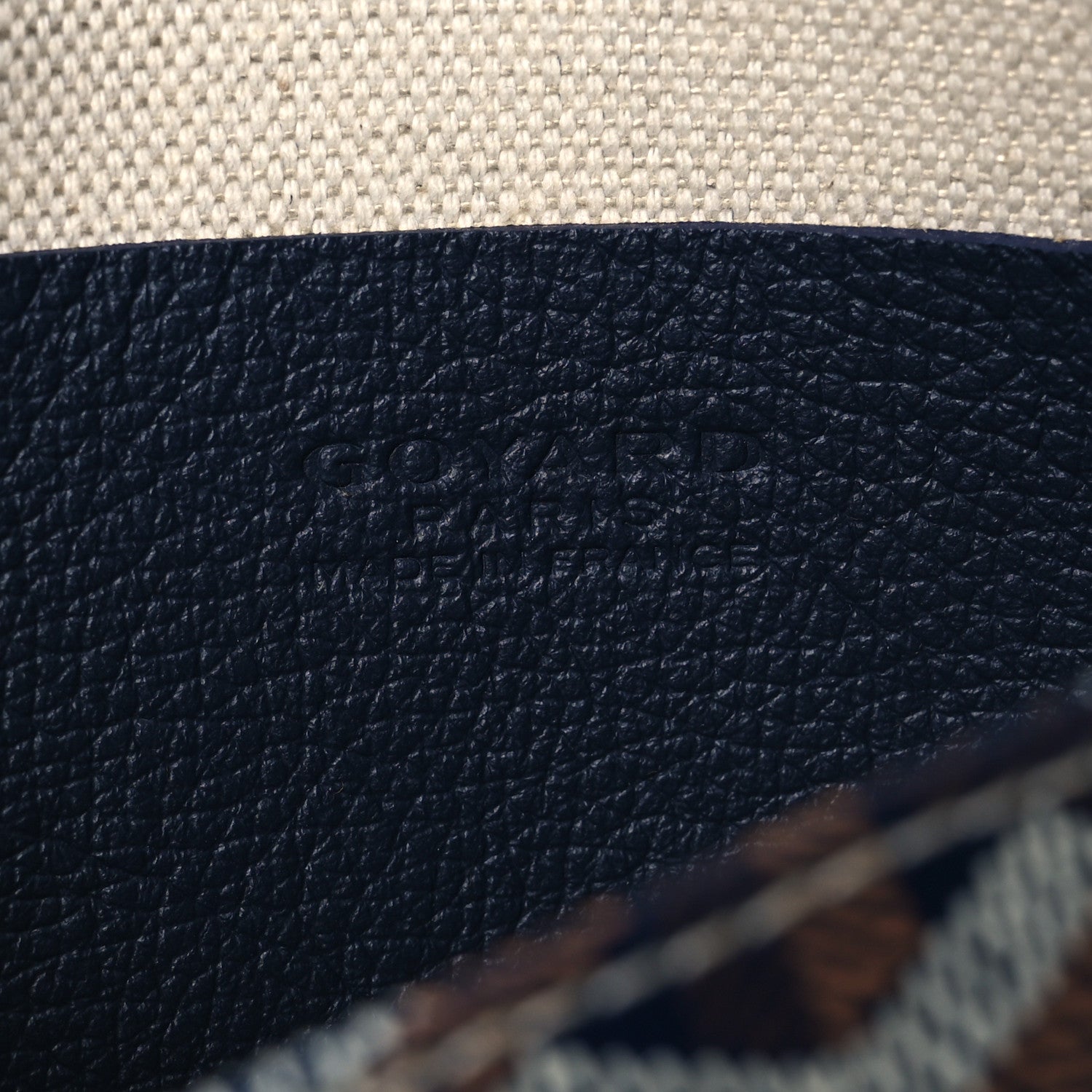 Goyard Goyardine Plumet Wallet Clutch Navy 6 of 9