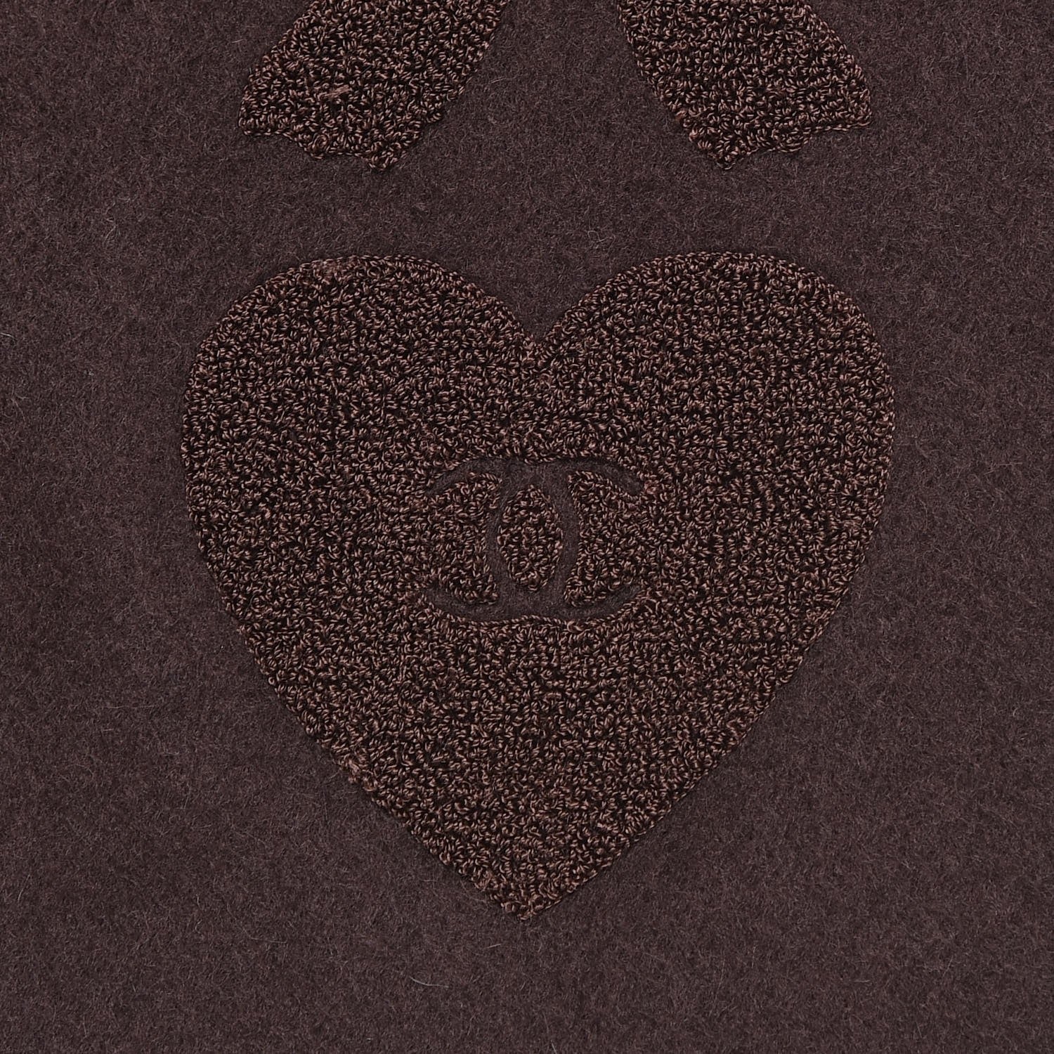 Chanel Cashmere CC Scarf Brown 5 of 6