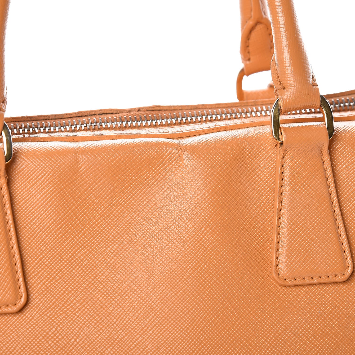Prada Saffiano Lux Bowler Ocra 16 of 24