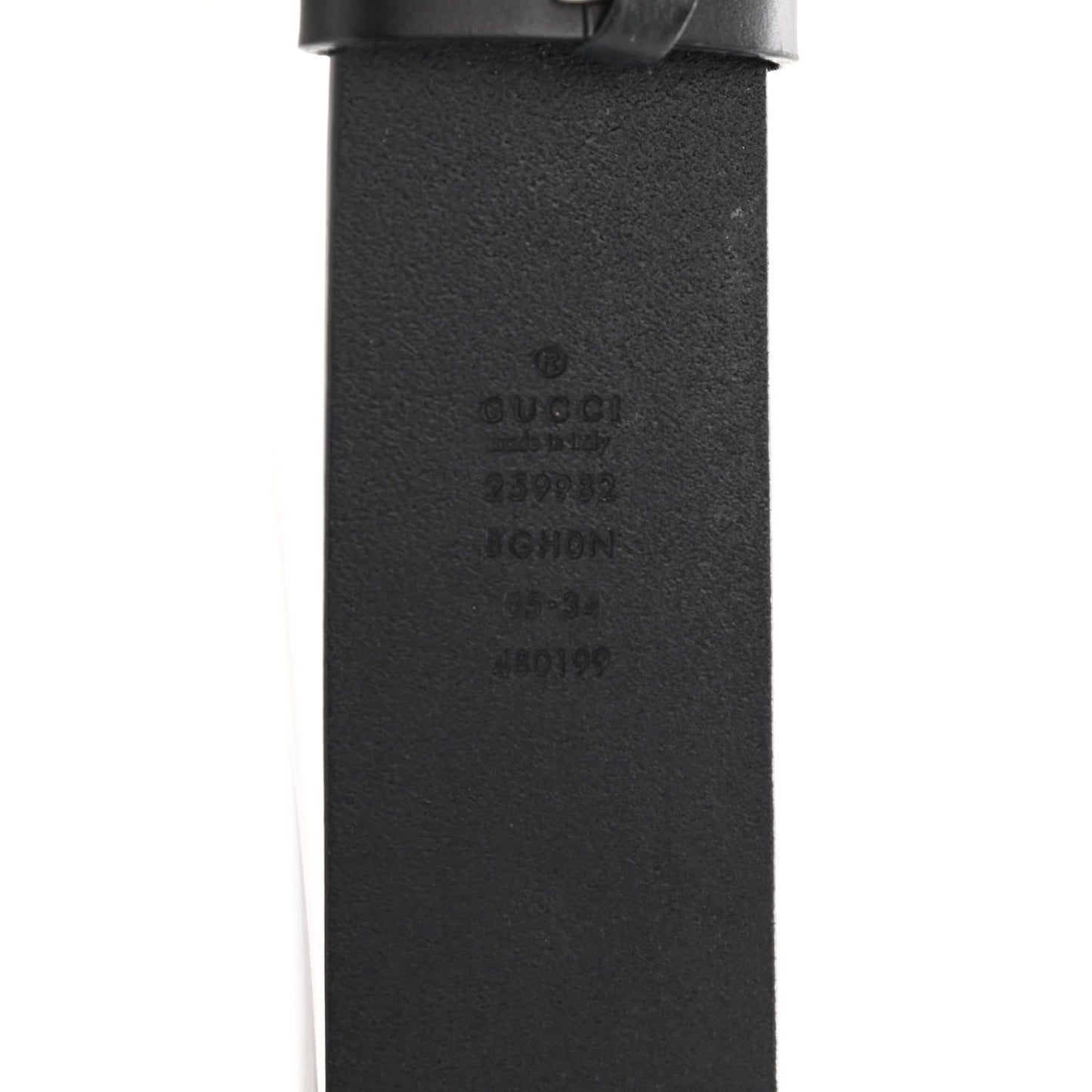 Smooth Calfskin Double G 40mm Belt 85 34 Black