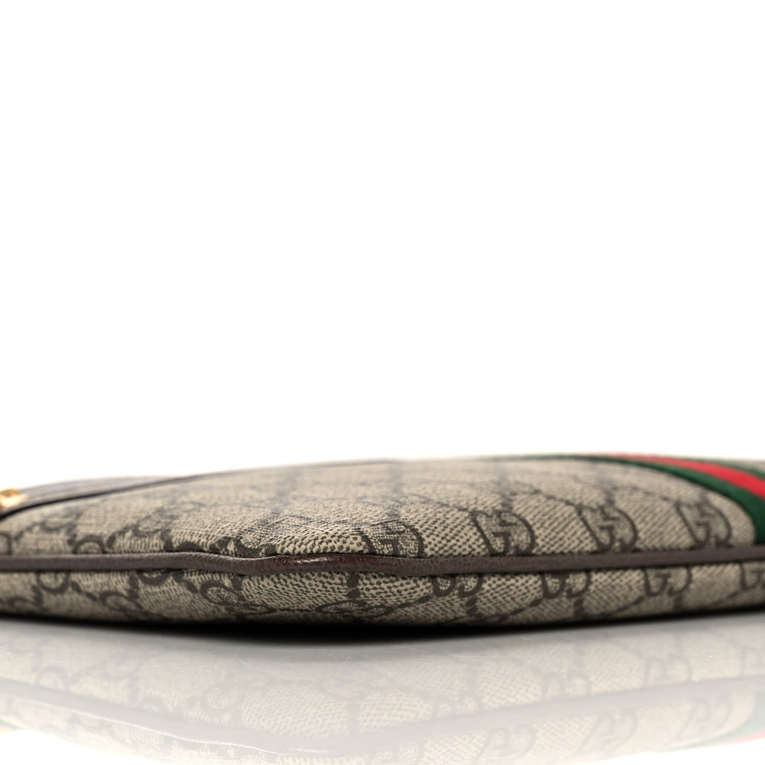 Gucci GG Supreme Monogram Large Ophidia Pouch Clutch Brown 8 of 10