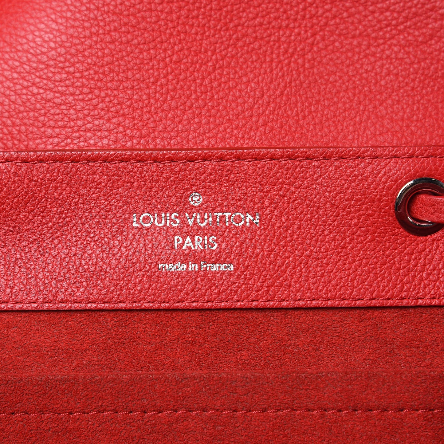 Soft Calfskin Lockme Backpack Rubis