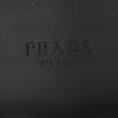 Prada Spazzolato Metal Triangle Logo 50mm Loafers 39.5 Black 6 of 19