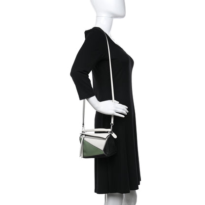 Loewe Calfskin Mini Puzzle Bag Soft White Rosemary 2 of 9