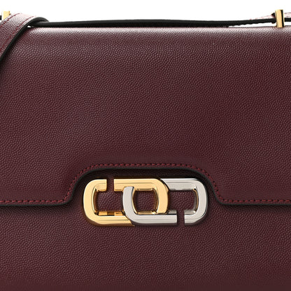 Marc Jacobs Textured Calfskin The J Link Shoulder Bag Burgundy 9 of 11