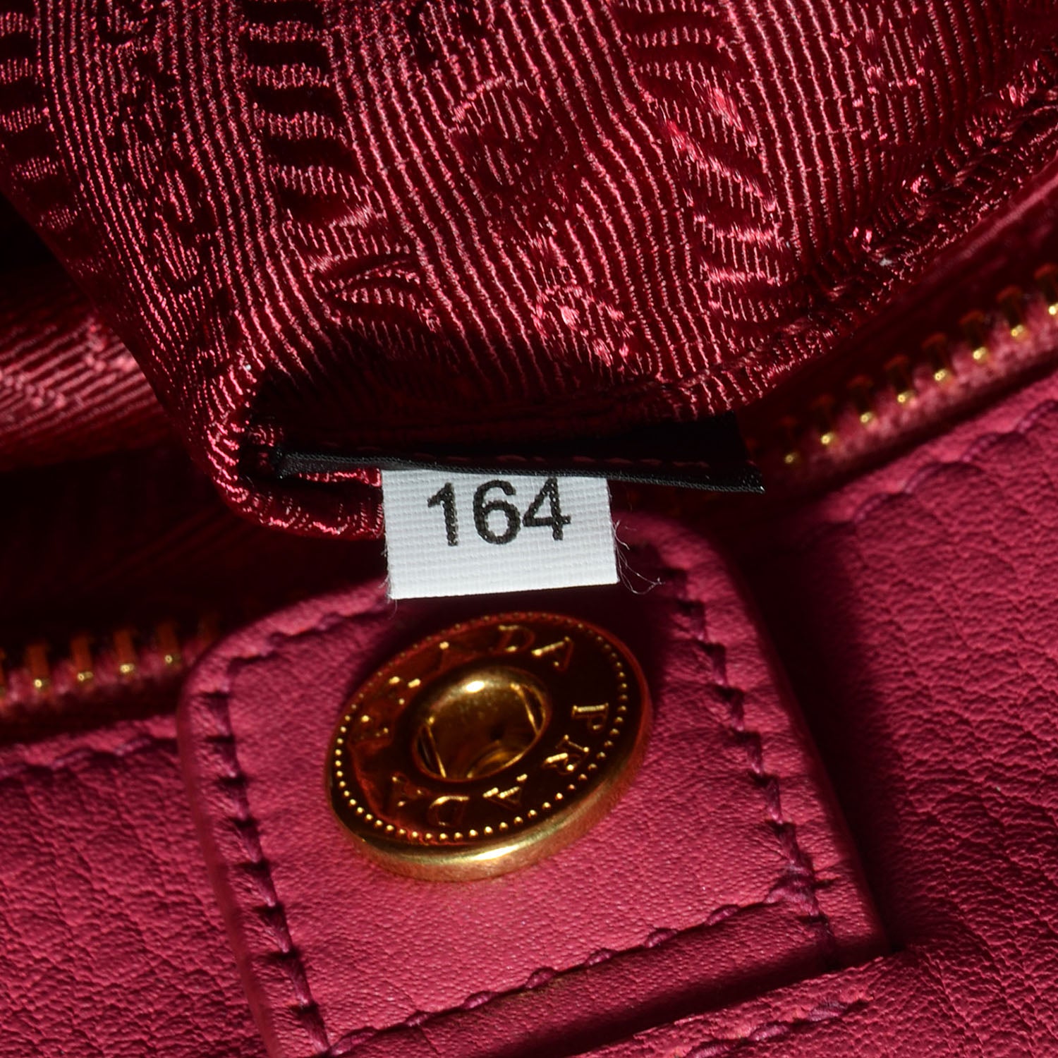 Prada Vitello Daino Large Double Zip Tote Peonia 10 of 10