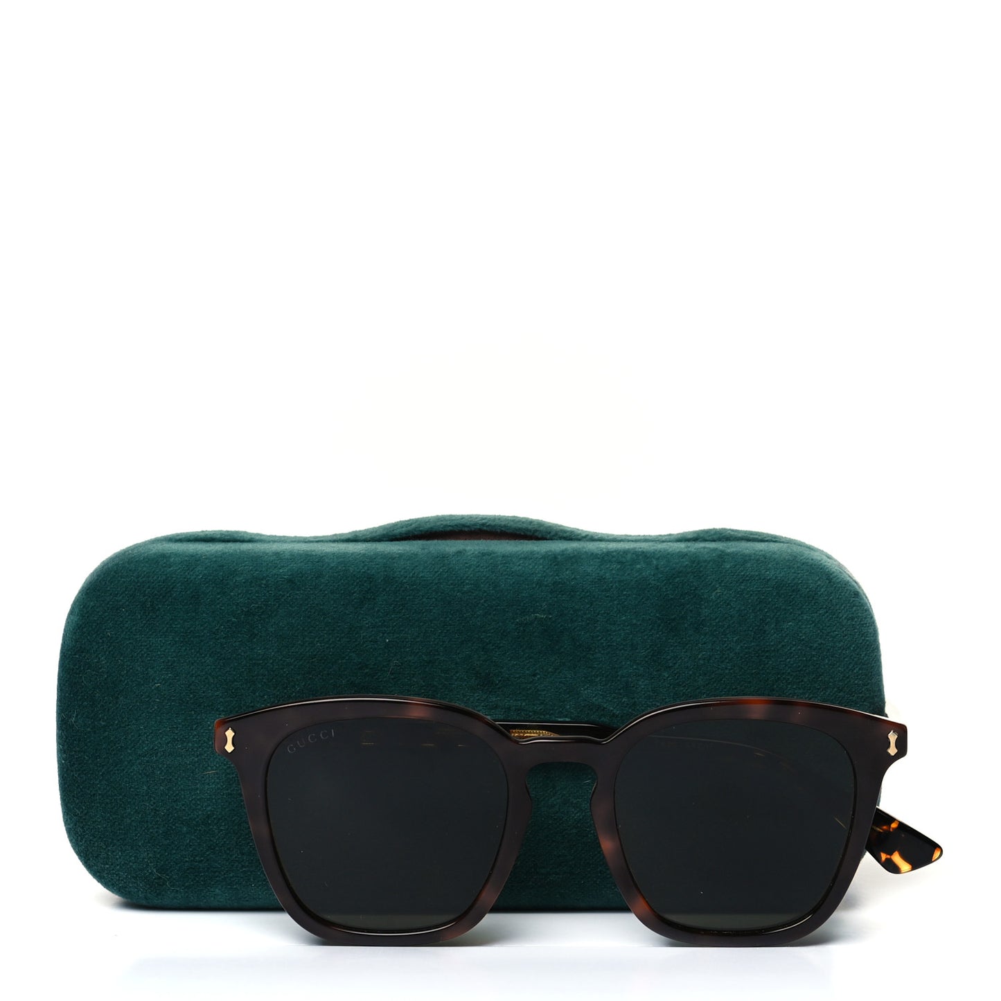 Acetate Square Frame Sunglasses GG0125S Tortoise