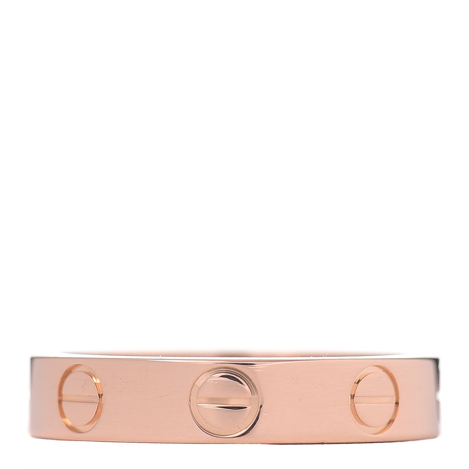 Cartier 18K Pink Gold 3.5mm LOVE Wedding Band Ring 48 4.5 1 of 5