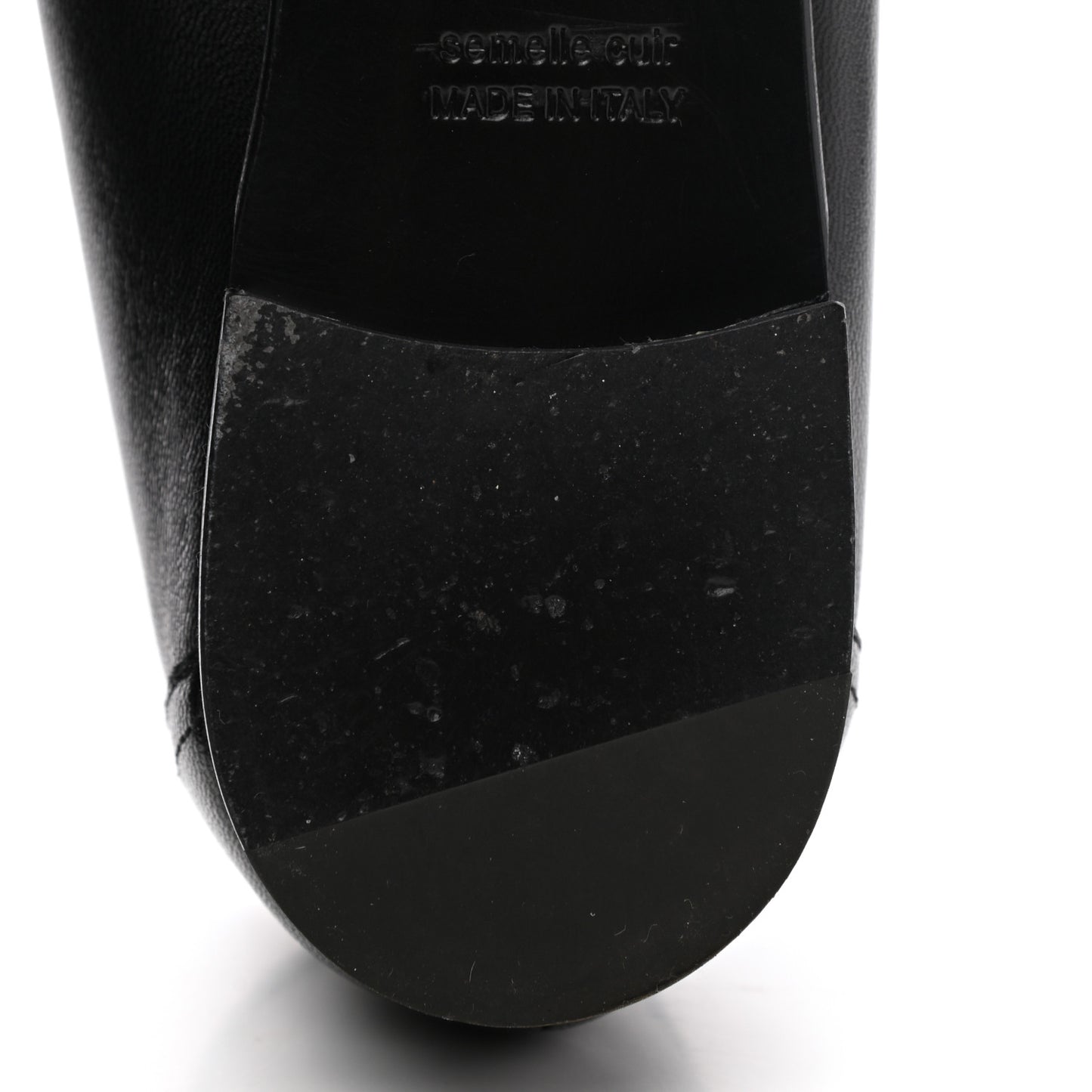 Goatskin Womens Paris Loafers 38.5 Black