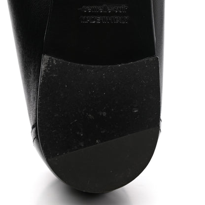 Hermes Goatskin Womens Paris Loafers 38.5 Black 9 of 11