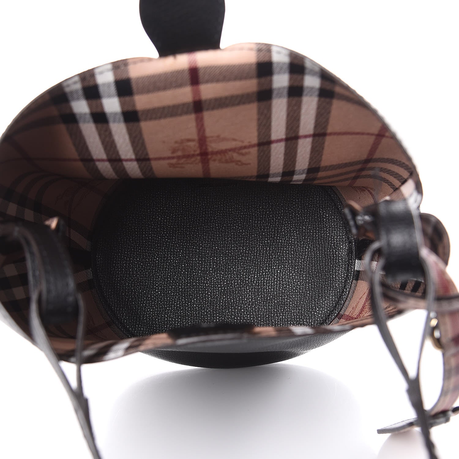 Burberry London Grainy Calfskin Small Lorne Bucket Crossbody Black 5 of 9