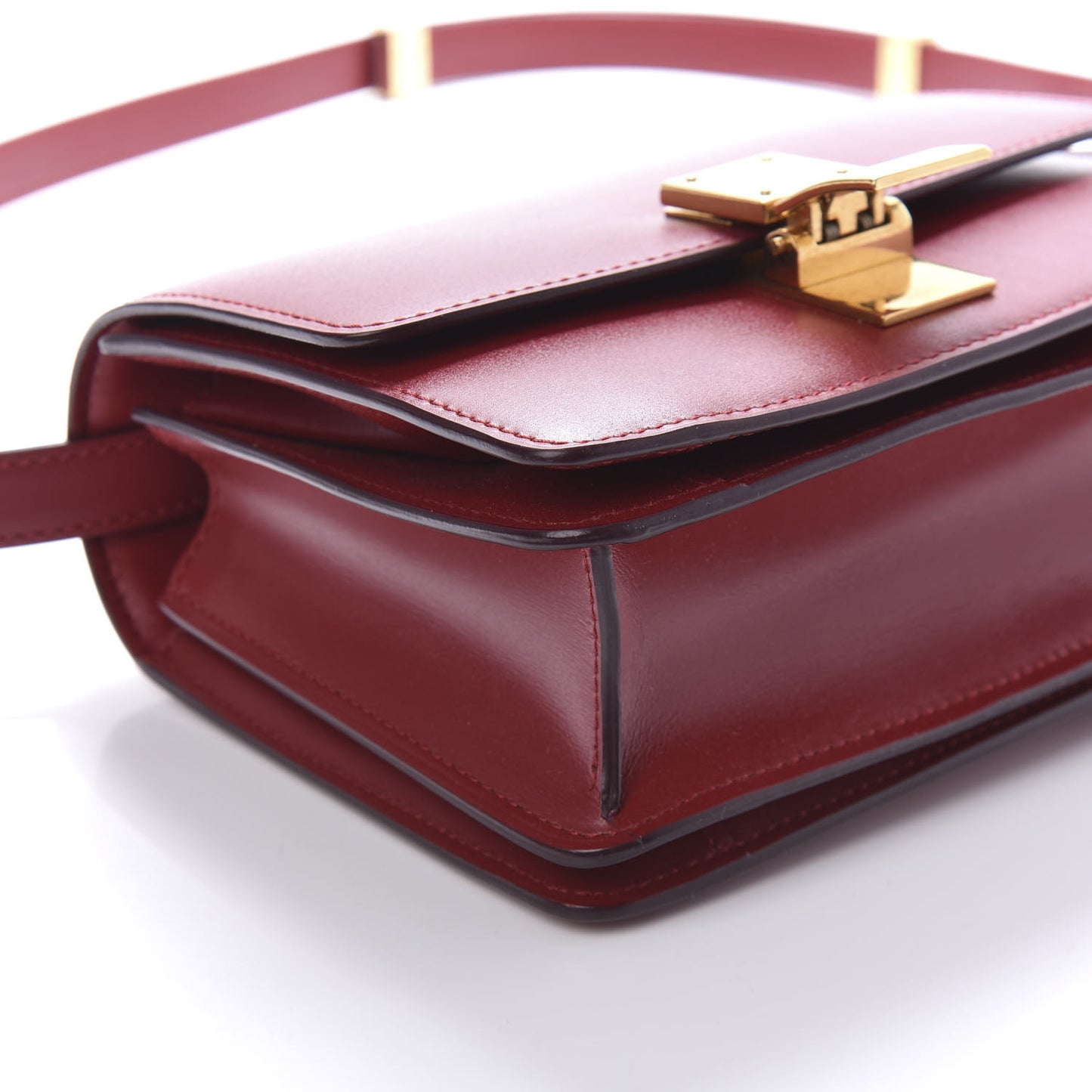 Box Calfskin Small Classic Box Flap Bag Red