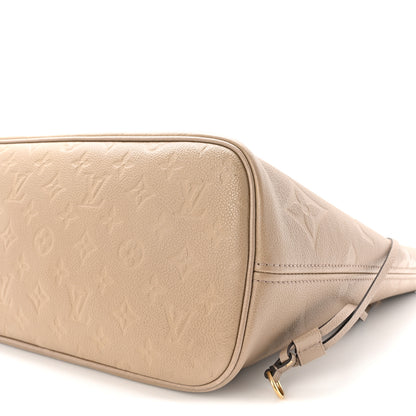 Louis Vuitton Empreinte Monogram Giant Neverfull MM Tourterelle 10 of 10