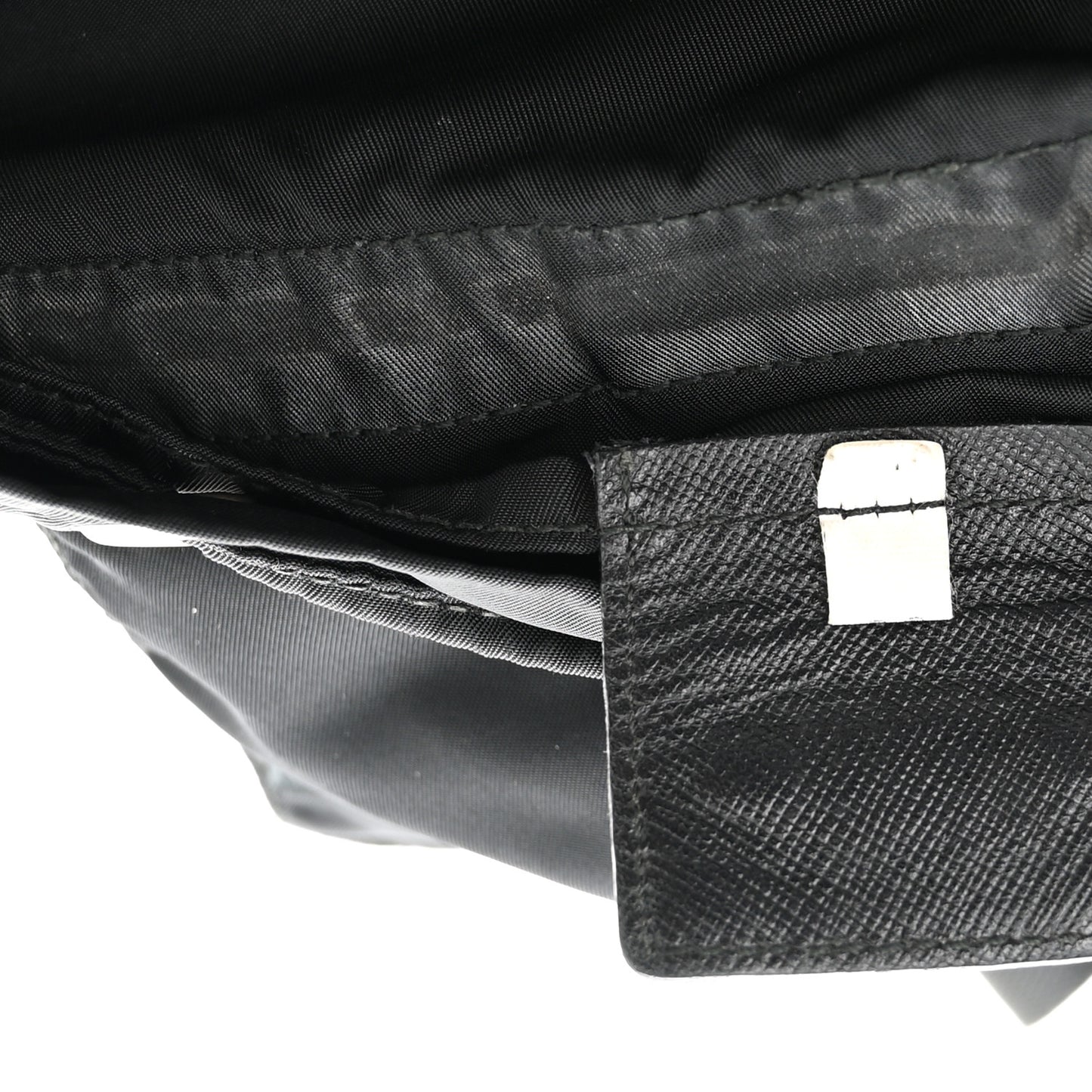 Tessuto Nylon Saffiano Small Backpack Black