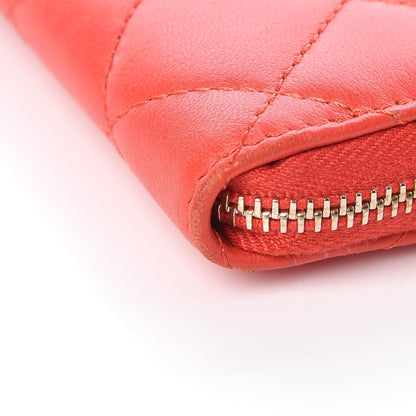 Chanel Lambskin Quilted Key Holder Case Red 9 of 18