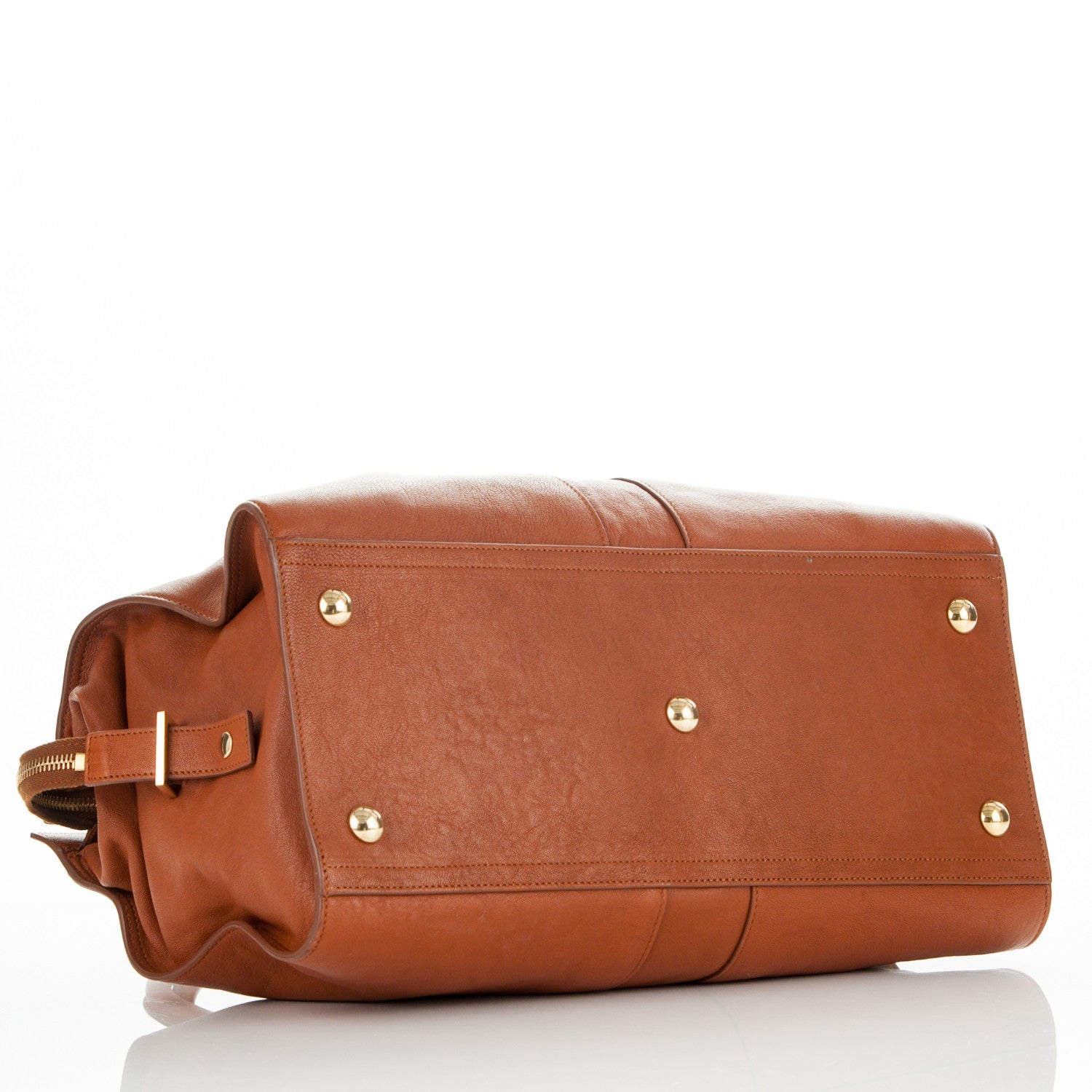 Saint Laurent Sheepskin Medium Cabas Chyc Whiskey 4 of 6