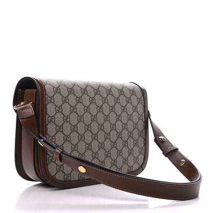 Gucci GG Supreme Monogram Horsebit 1955 Shoulder Bag Beige Brown Sugar 2 of 4