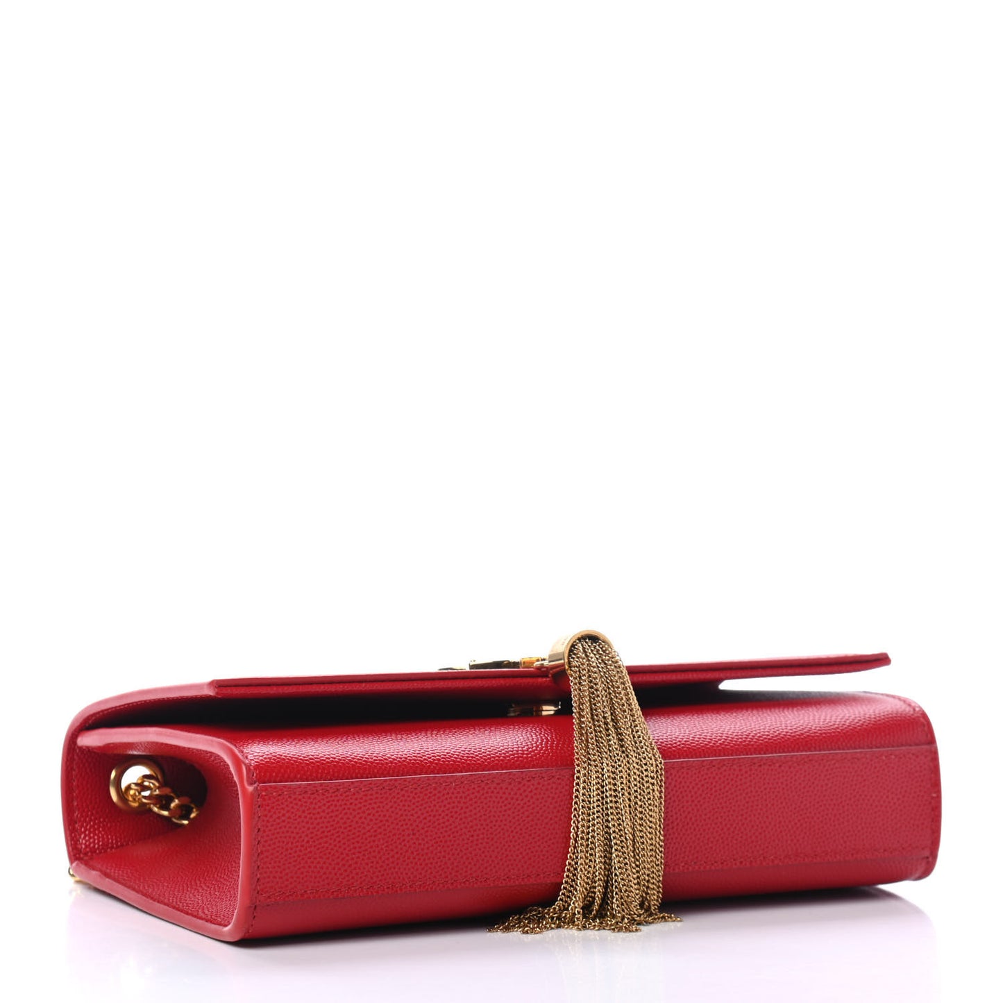 Grain De Poudre Small Classic Monogram Kate Tassel Satchel Red