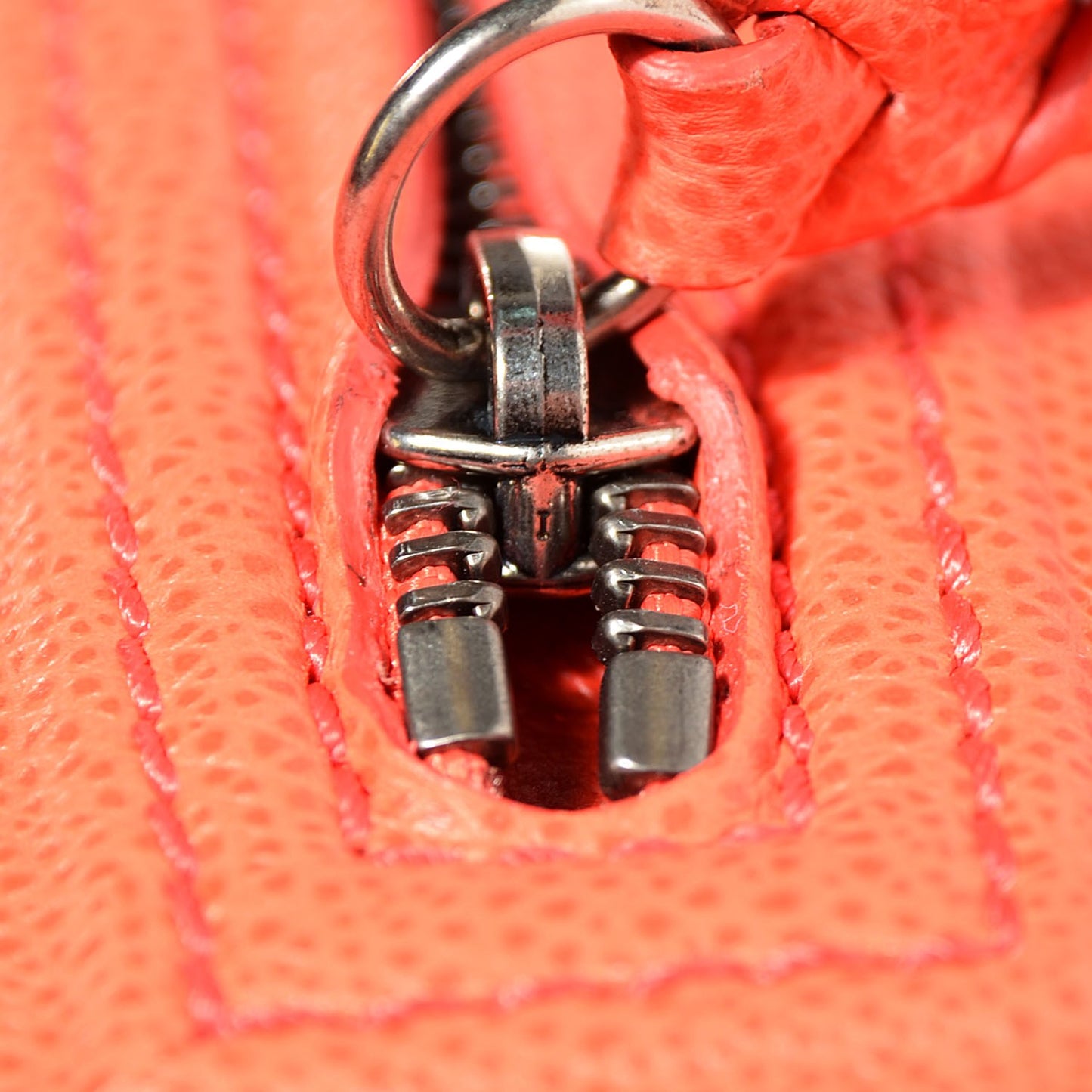 Grained Calfskin Medium Phantom Luggage Coral