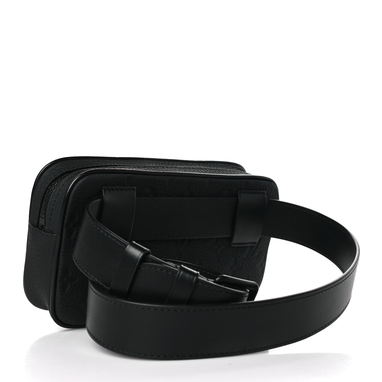 Louis Vuitton Taurillon Monogram Uniformes Solar Ray Soft Pochette Volga Belt Bag Black 3 of 9