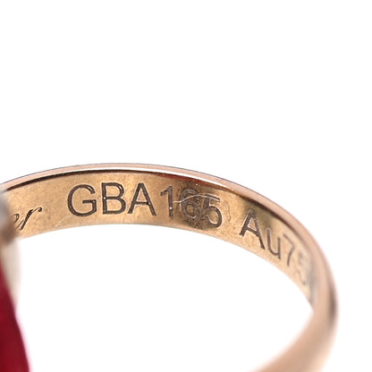 Cartier 18K Pink Yellow White Gold Trinity Cord Bracelet Red 4 of 5