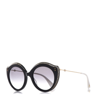 Gucci Crystal Cat Eye GG0214S Sunglasses Black 1 of 8