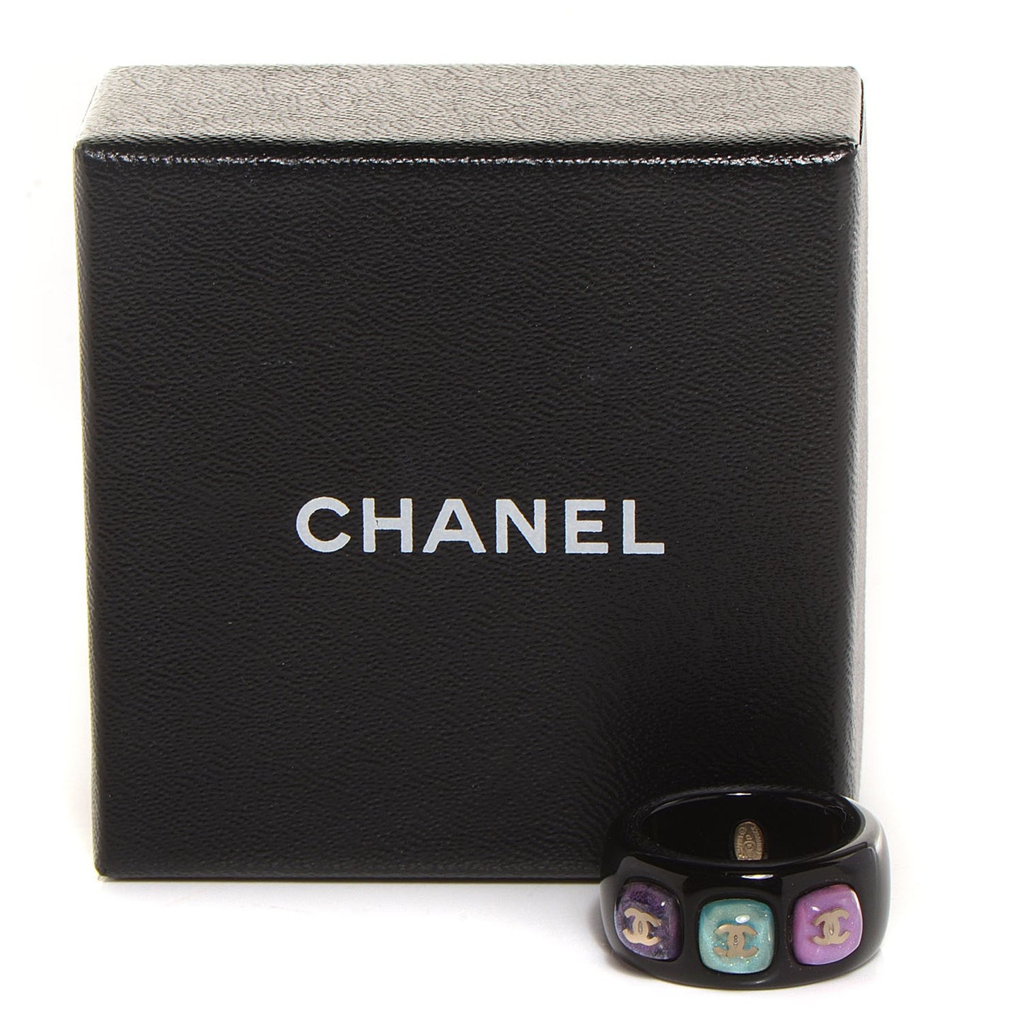 Resin CC Ring 6.5 Black Multicolor