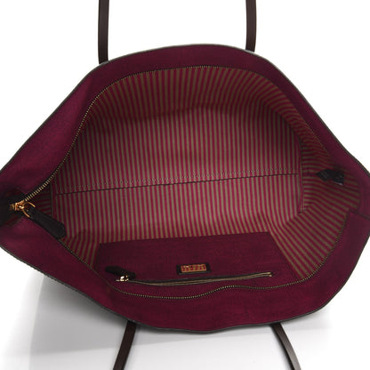 Fendi Zucca Spalmati Medium Roll Tote Tobacco Fuxia 5 of 11
