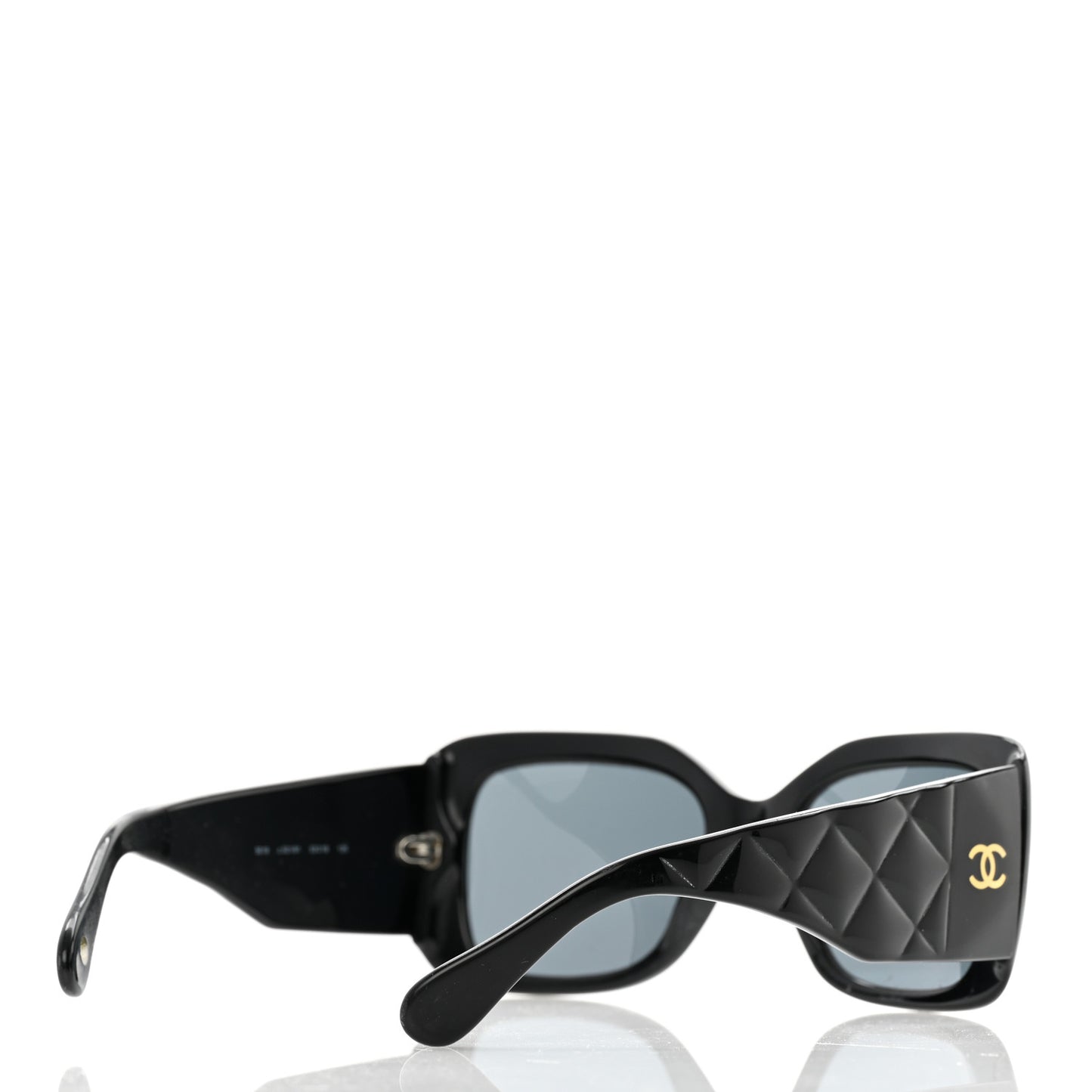 Acetate Quilted Sunglasses 5019 Black
