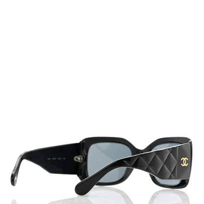 Chanel Acetate Quilted Sunglasses 5019 Black 4 of 14