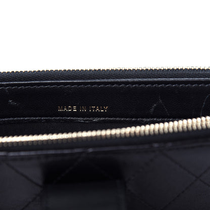 Chanel Goatskin Quilted CC Clutch With Chain Black 7 of 11