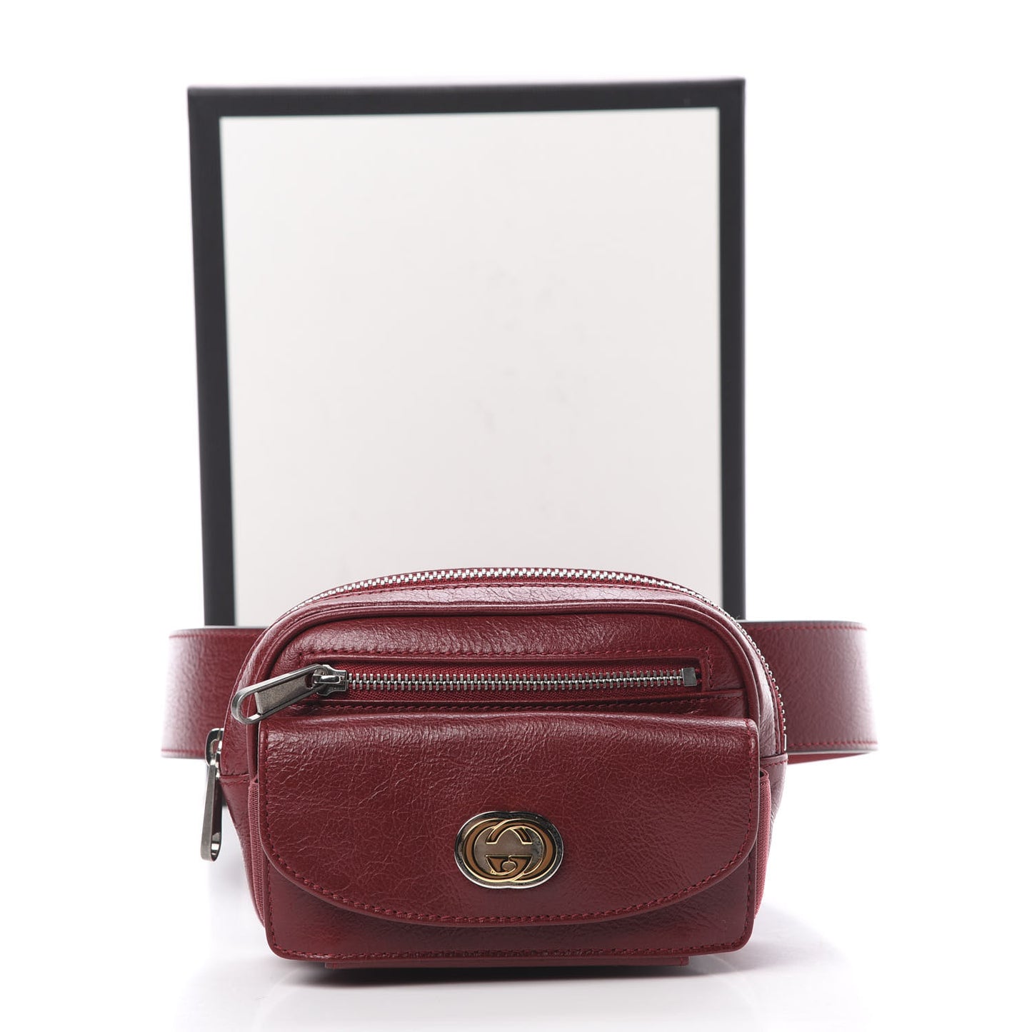 Fluffy Calfskin Mini Morpheus Belt Bag 90 36 Red